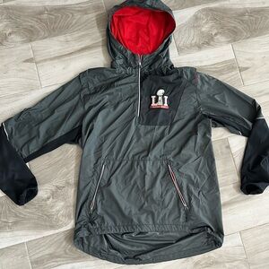 Nike Super Bowl 51 LI Fly Rush Men's Jacket Quarter Zip Patriots Falcons, L